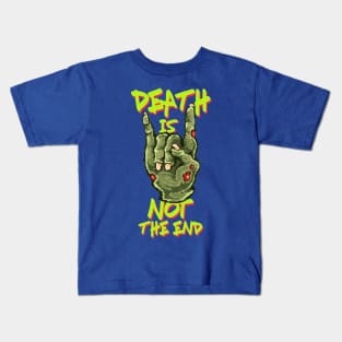 Zombie Rock-Out Hand Retro Games 8 Bit 80's 90's Attire Kids T-Shirt